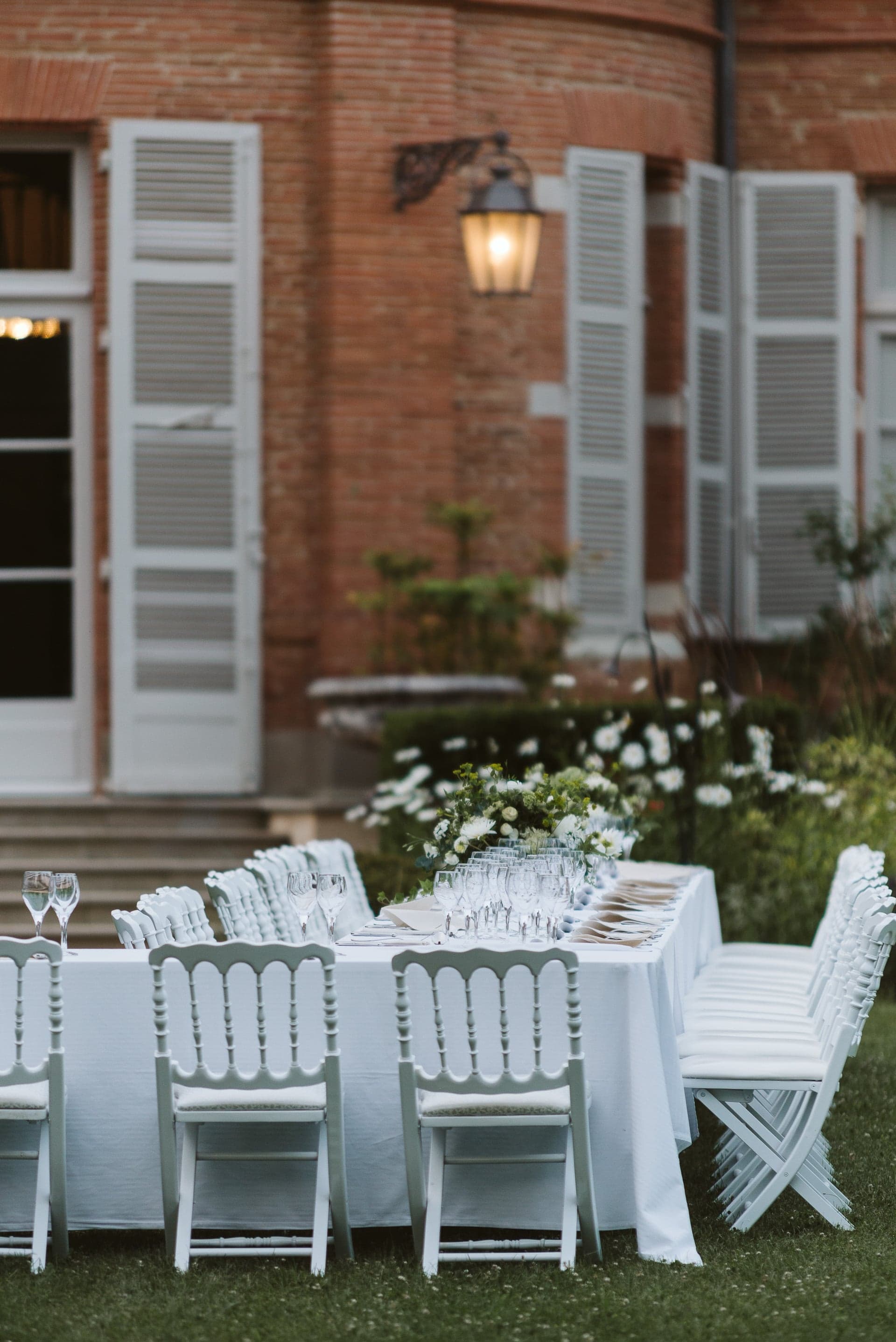 Cérémonie dans le parc du Château de Roquefoulet
